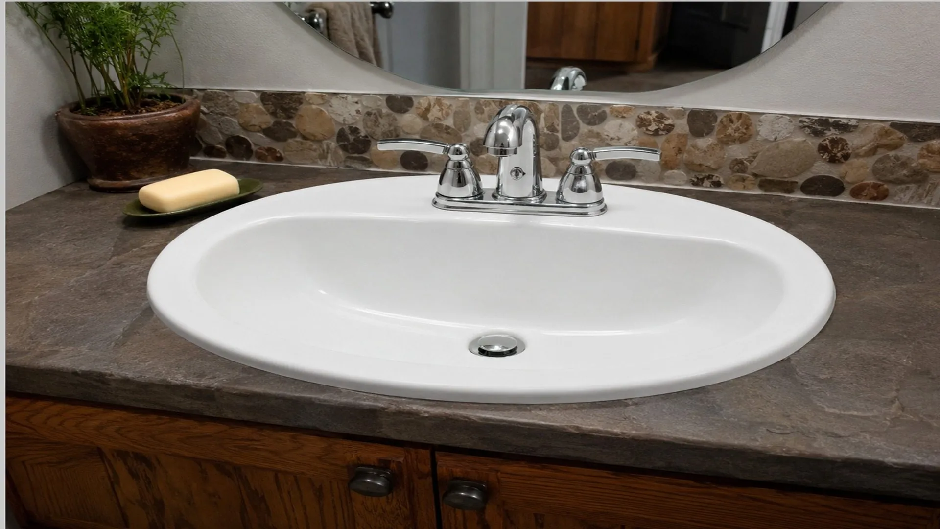 After: sink refinishing by Bath Professional